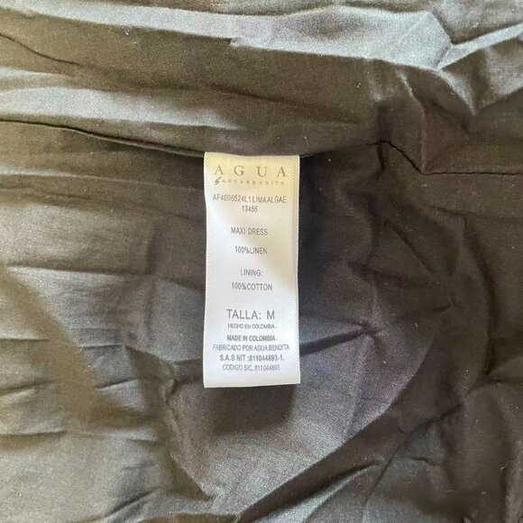 Agua by Agua Bendita Lima Algae Printed Linen Maxi Dress - Picture 15 of 15